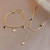 Fashion Star Titanium Steel Enamel Women's Bracelets Necklace