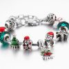 Fashion Christmas Tree Bell Alloy Enamel Women's Bracelet - Image 4