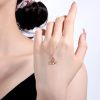 925 Sterling Silver Zircon Cable Chain Plating Hollow Necklace - Image 3