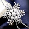 Style Shiny Snowflake Alloy Copper Plating Inlay Sweater Chain - Image 3