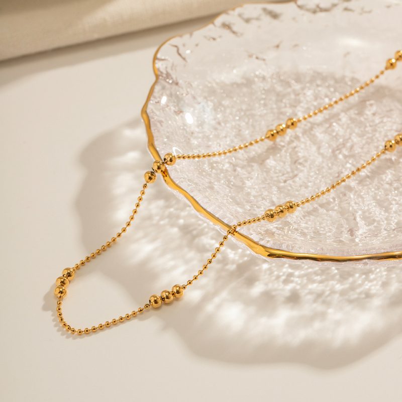 Gold Plated IG Style Simple Style Plating Solid Color Necklace - Image 2