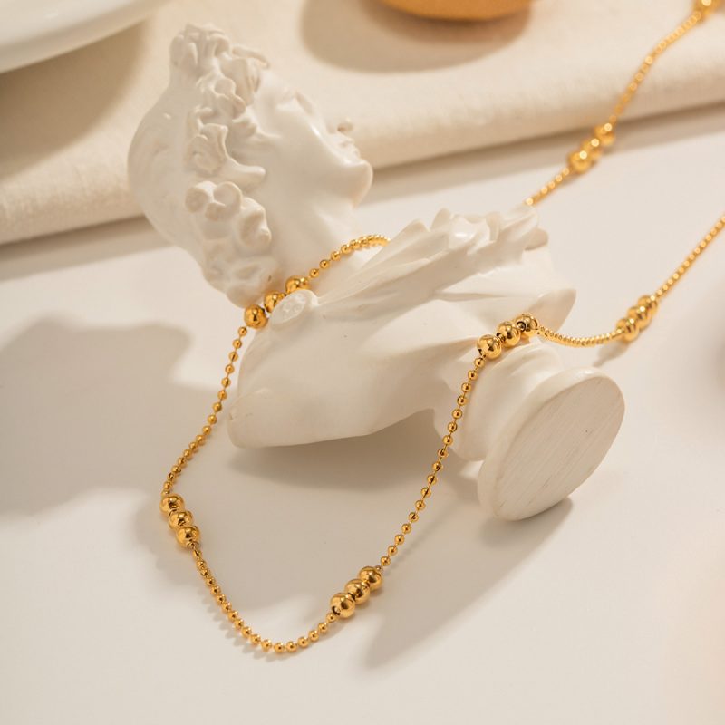 Gold Plated IG Style Simple Style Plating Solid Color Necklace - Image 4