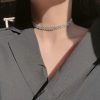 Geometric Alloy Chain Necklace Diamond
